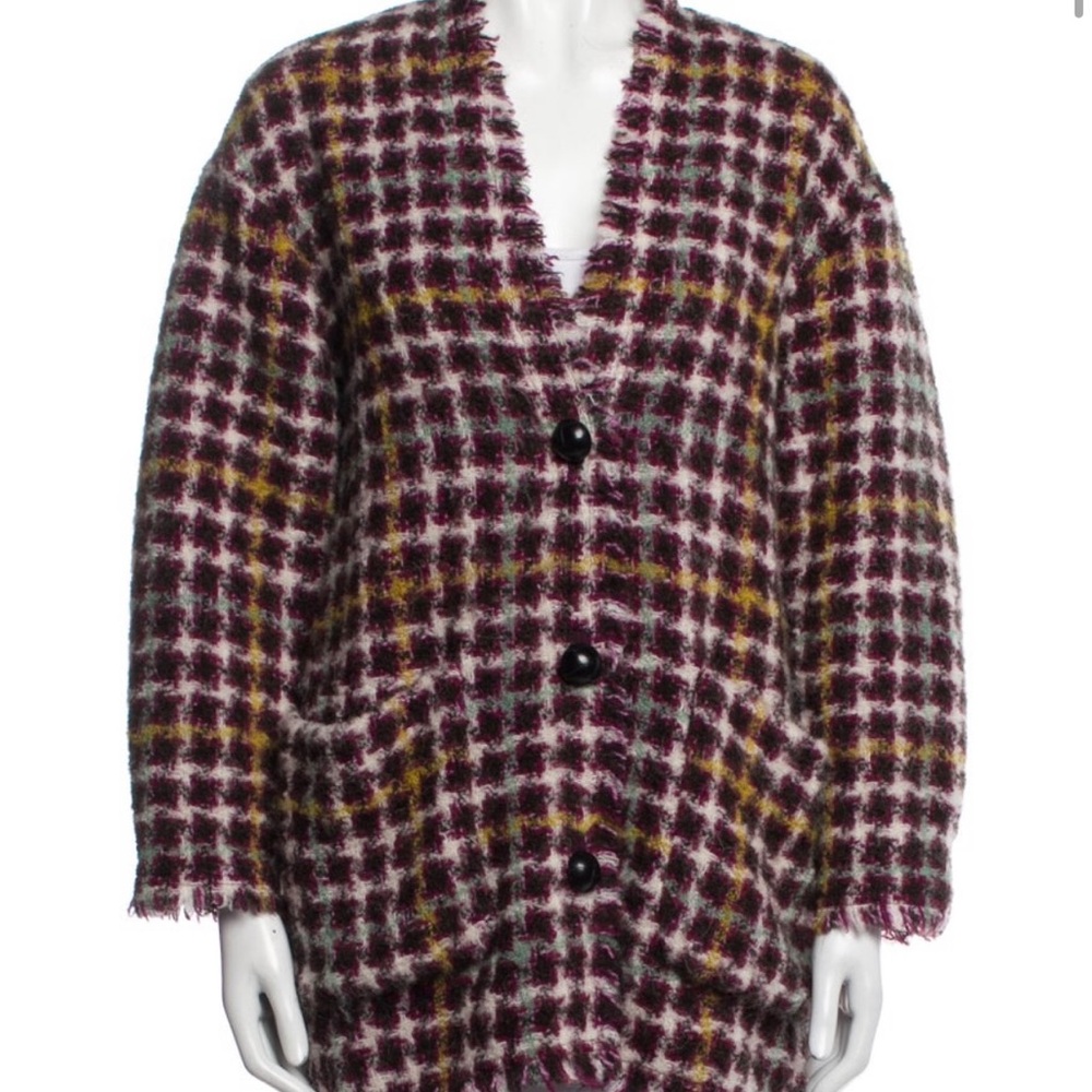 Isabel Marant Plaid Wool Coat